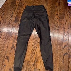 Faux leather leggings, spiritual gangster, size XS